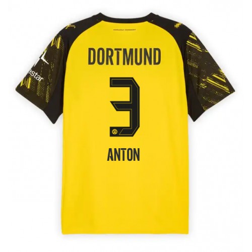 Borussia Dortmund Waldemar Anton #3 Hemmatröja 2025-26 Kortärmad Borussia Dortmund Waldemar Anton #3 Hemmatröja 2025-26 Kortärmad